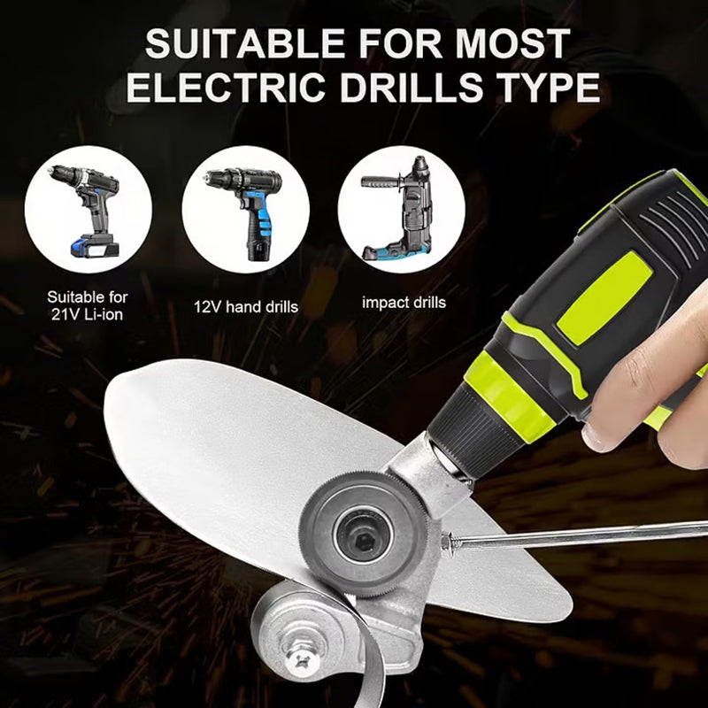 Sheet metal cutting accessories for drill bits