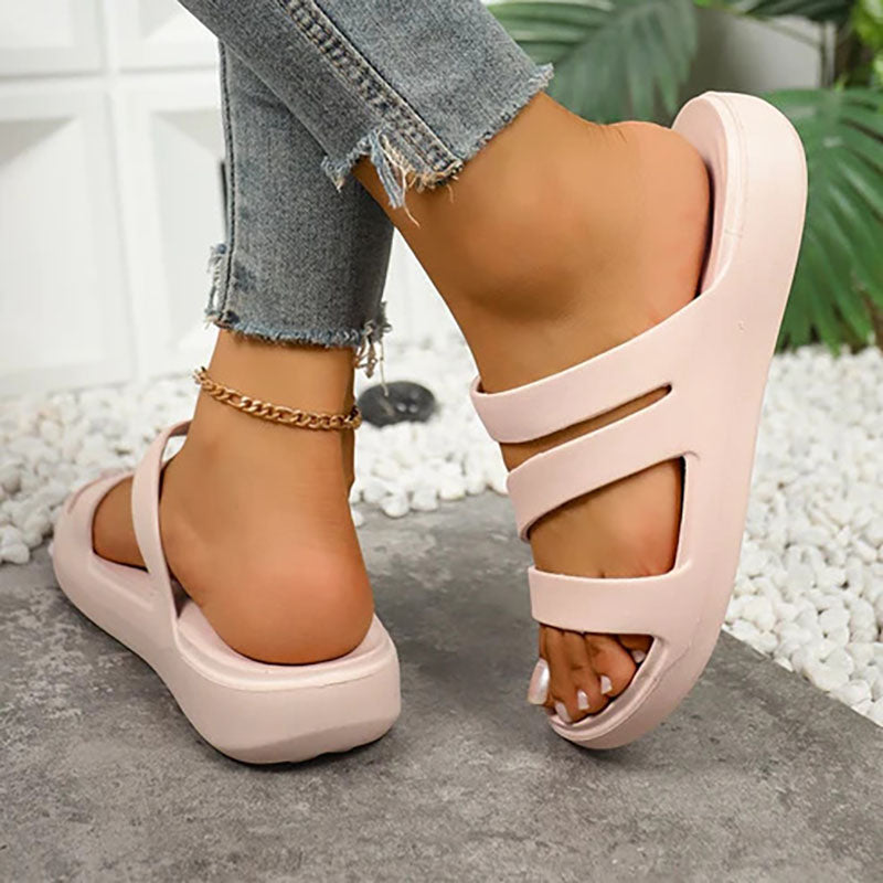 Women's Thick-Soled Padded Flip-Flops