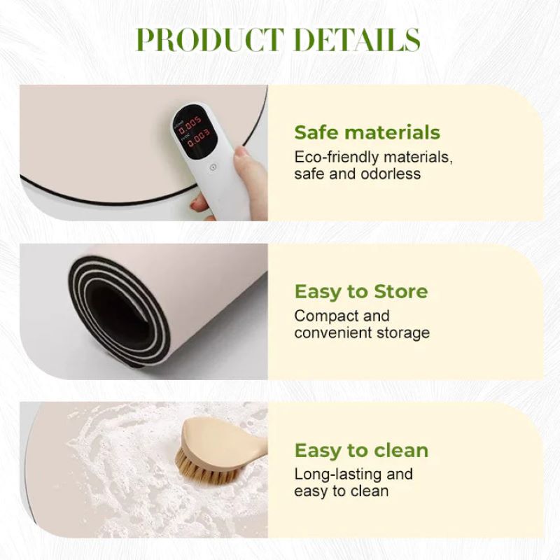 π¦ Quick-drying non-slip peacock floor mat