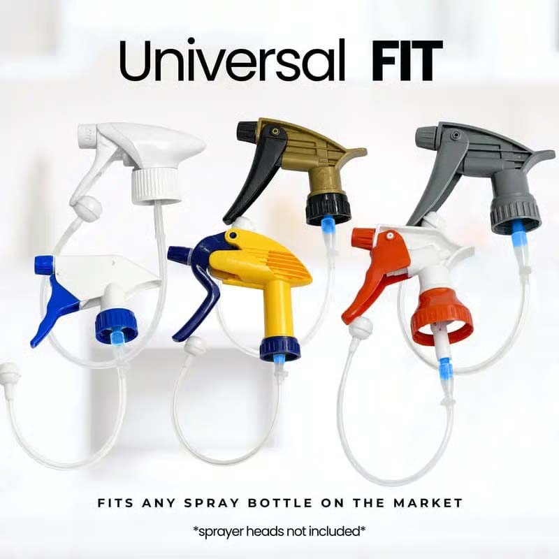 Universal 360° spray bottle adapter