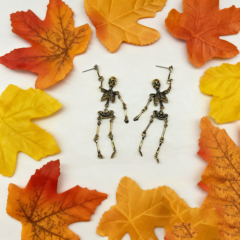 🔥Halloween decorative skull earrings