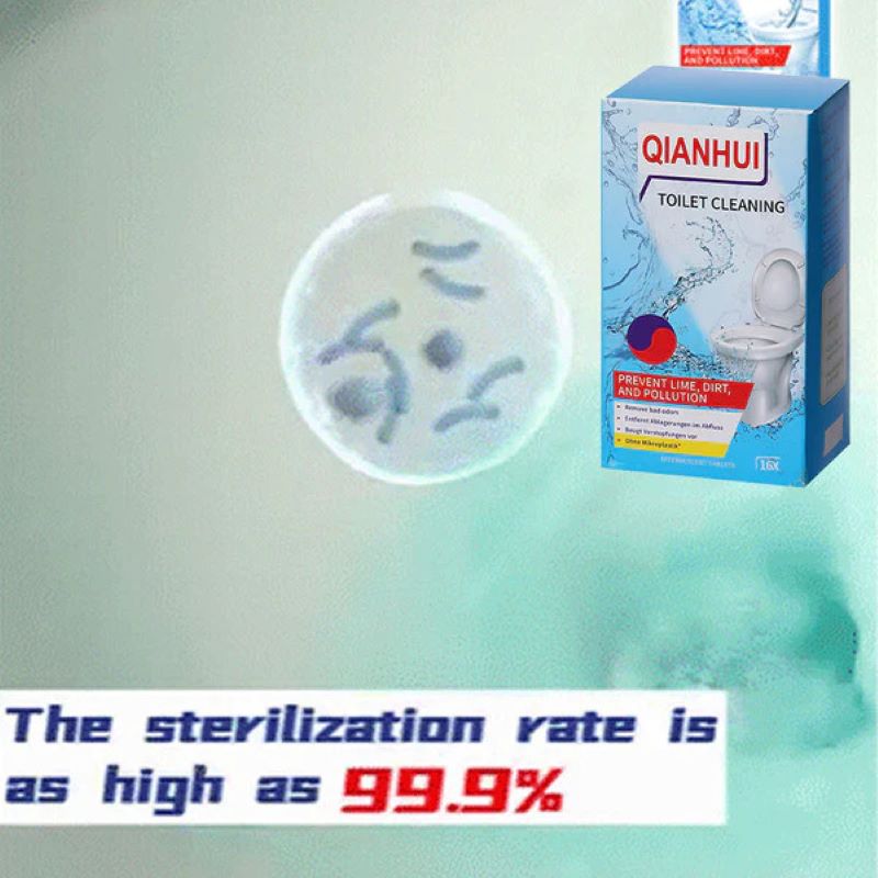 Toilet cleaning effervescent tablets