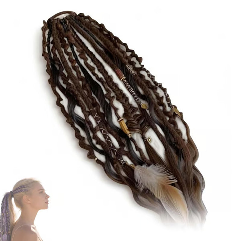 Elastic ponytail dreadlocks