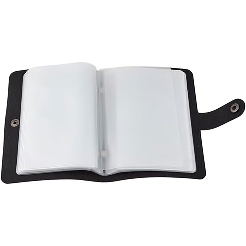 Catholic Leather Card Holder – Pocket-Style Prayer Card Holder with Button