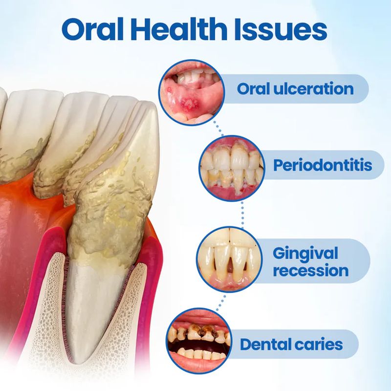 Mint-flavored dental care serum