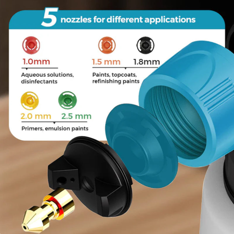 Cordless electric paint sprayer