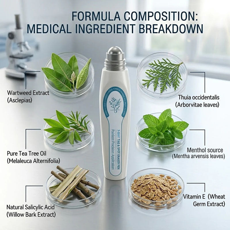 Advanced rollerball product for removing moles and warts