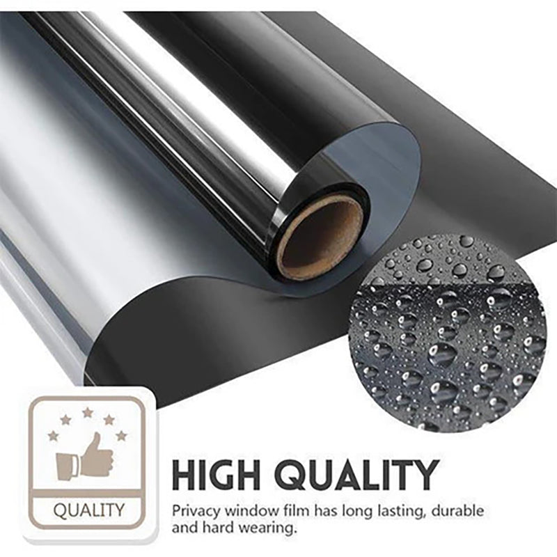 UV-protective heat-insulating privacy film
