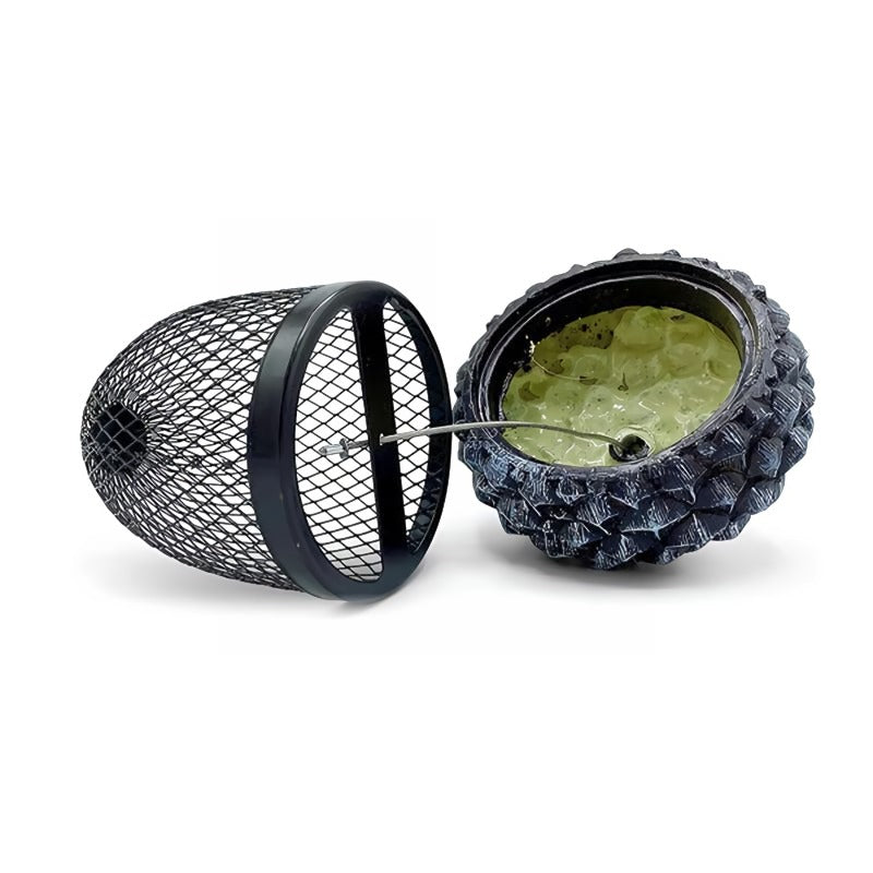 Hummingbird Acorn Wrought Iron Bird Feeder