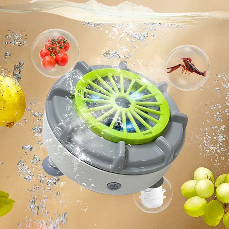 High-efficiency portable fruit and vegetable washing machine
