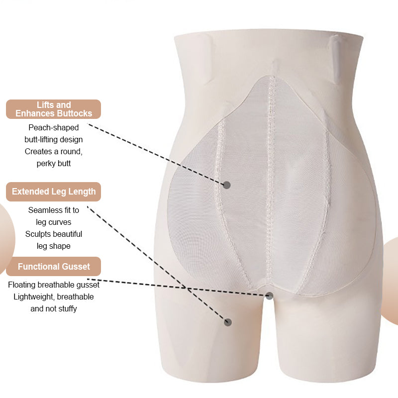 Four-leaf clover pattern breathable seamless tummy control panties