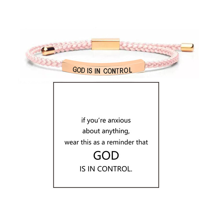 πβ¨ Inspire Bracelet "God Controls Everything" π