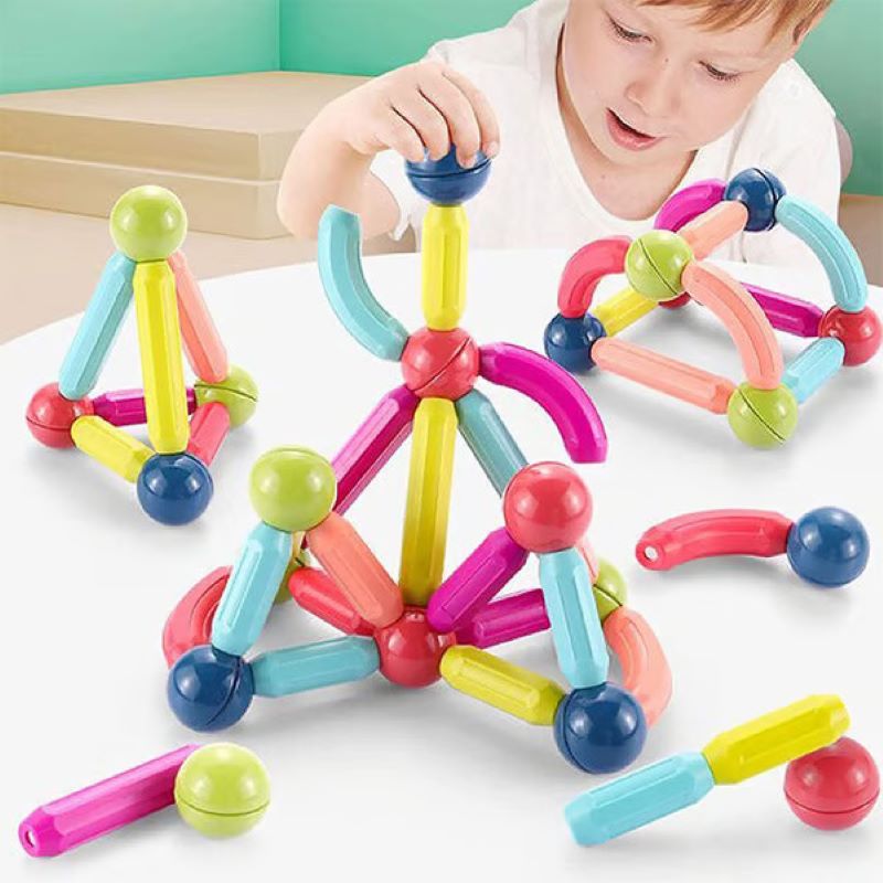 Magnetic stick building blocks, suitable for children's early development