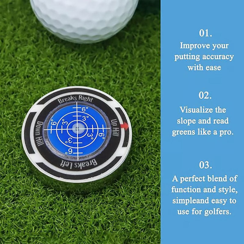 High-precision green reading aid golf cap clip ball marker(Pack of 4)