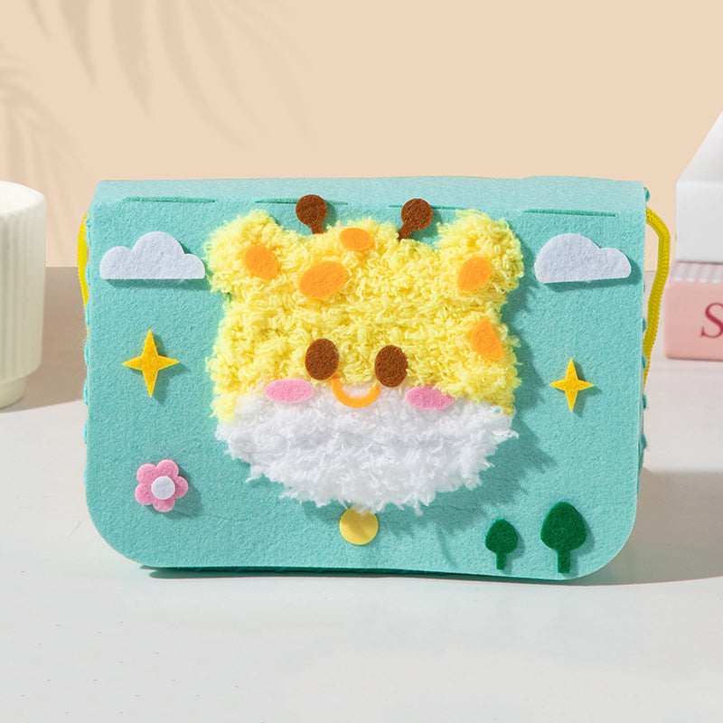 Wool Embroidery Painting Crossbody Bag