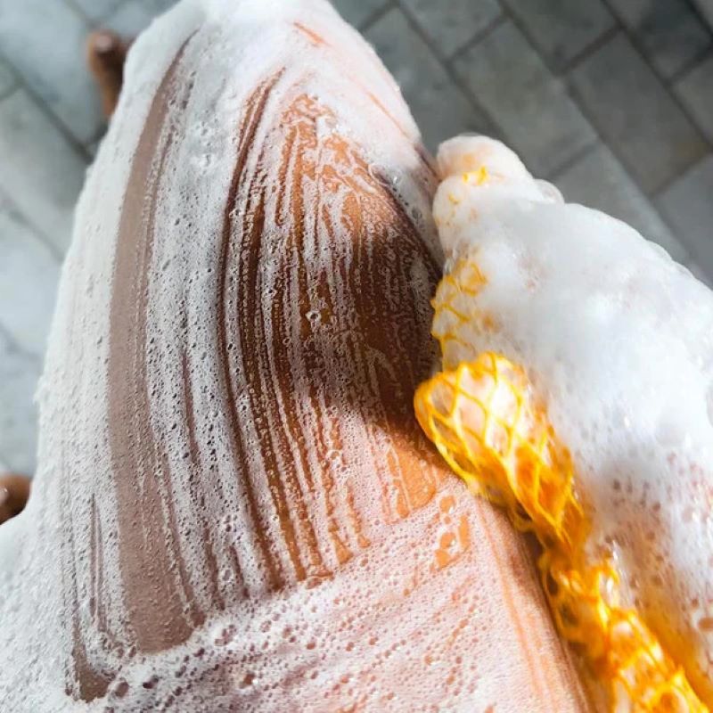 African high elastic exfoliating mesh bath towel