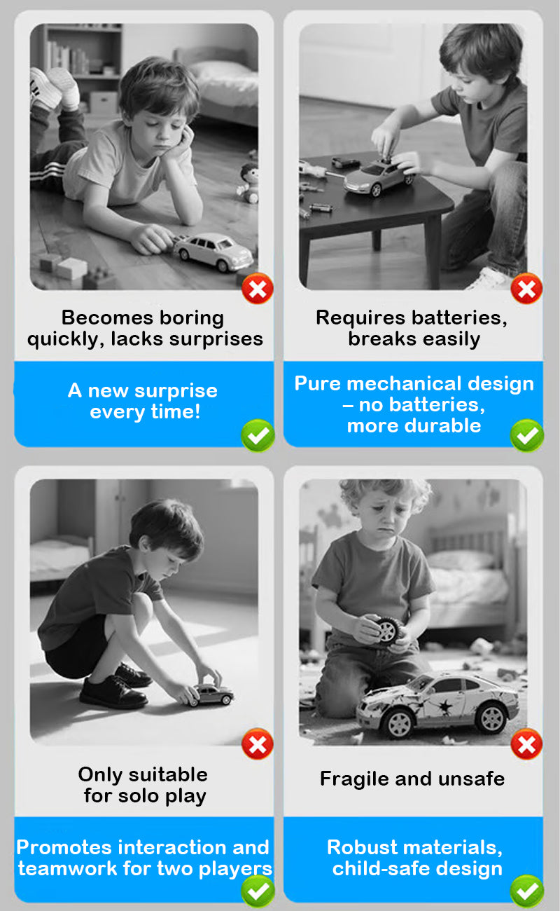 Collision deformation toy car