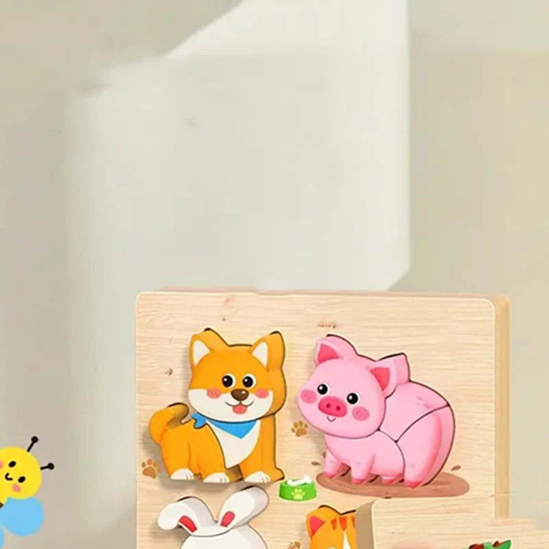 Educational 3D Wooden Puzzle