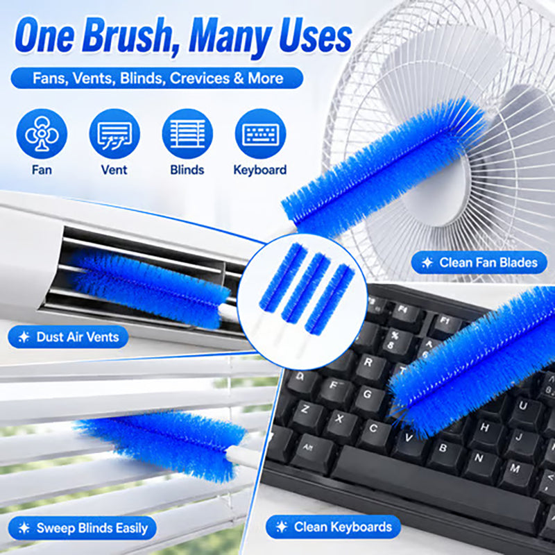 Reusable flexible microfiber duster