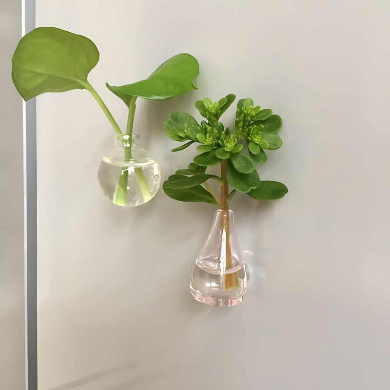 Mini ceramic vase-shaped refrigerator magnets