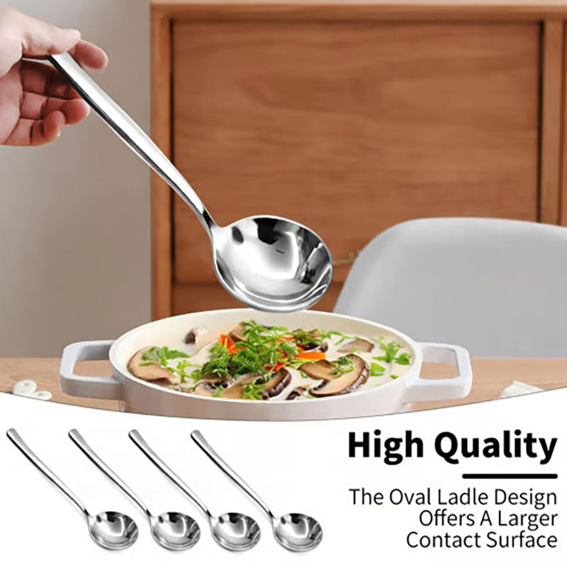 Stainless Steel Spoons (Pack of 4 or 6)