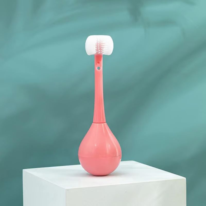Three-sided tumbler children's toothbrush