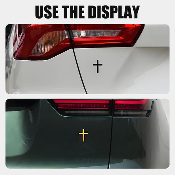 ✝️ 3D Cross Metal Jesus Christ Cross Badge Sticker✨Car Anti-Scratch Sticker