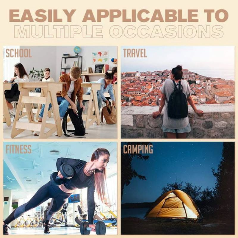 Simple embroidered drawstring yoga bag