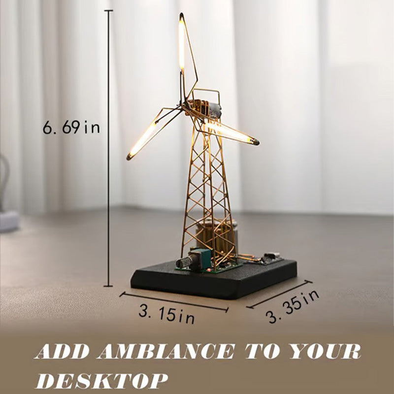 Rotating windmill night light