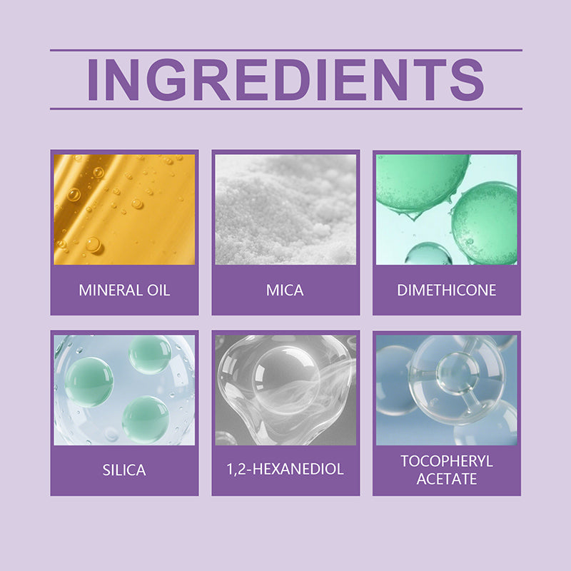 Portable 4-color highlighter eyeshadow and blush palette