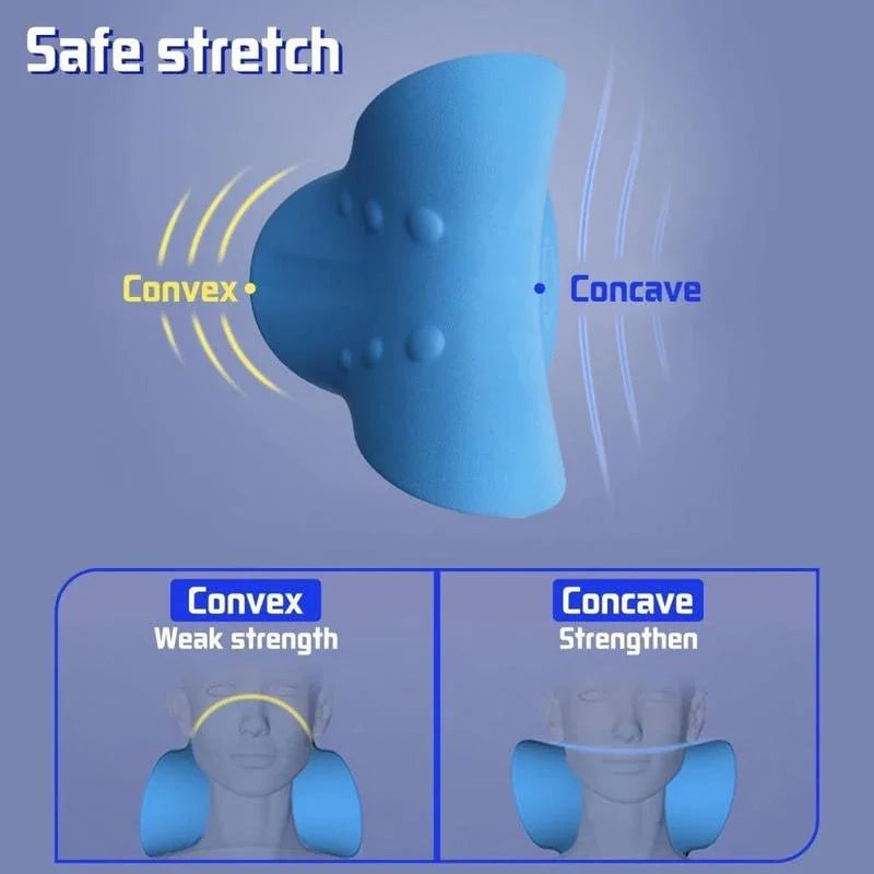 C-shaped cervical massage pillow