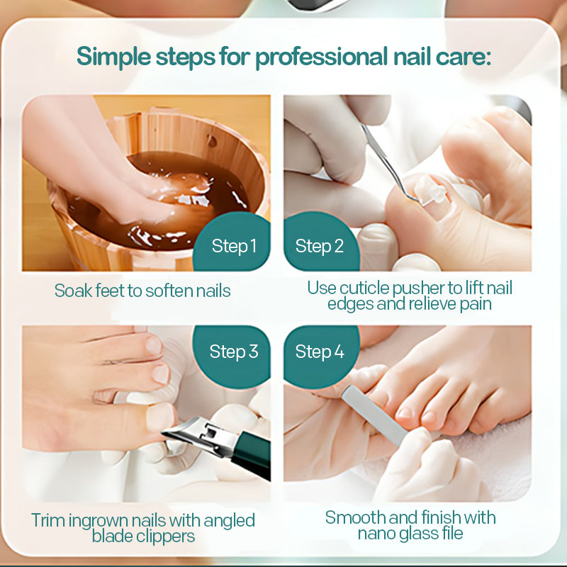 Large opening nail clipper set