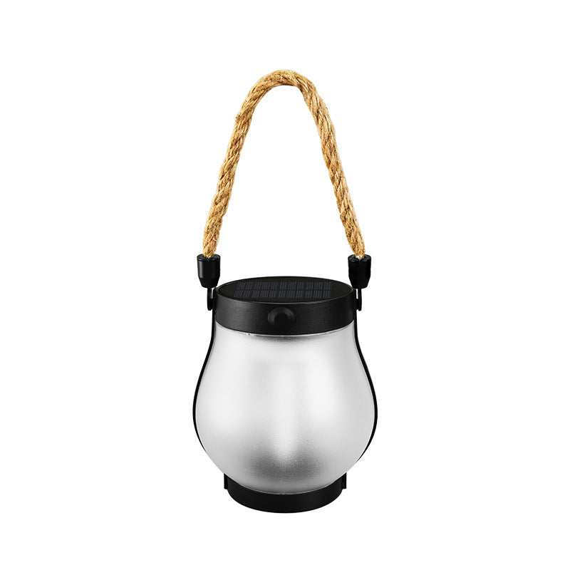Solar Outdoor Hemp Rope Flame Lamp