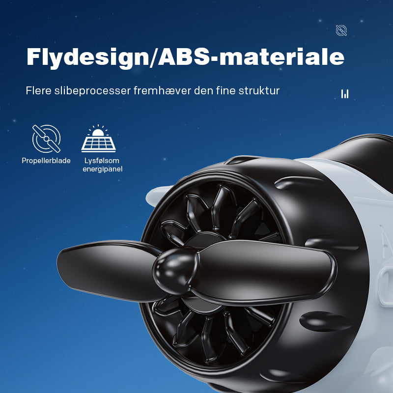 Solcelledrevne flyformede bilpynt