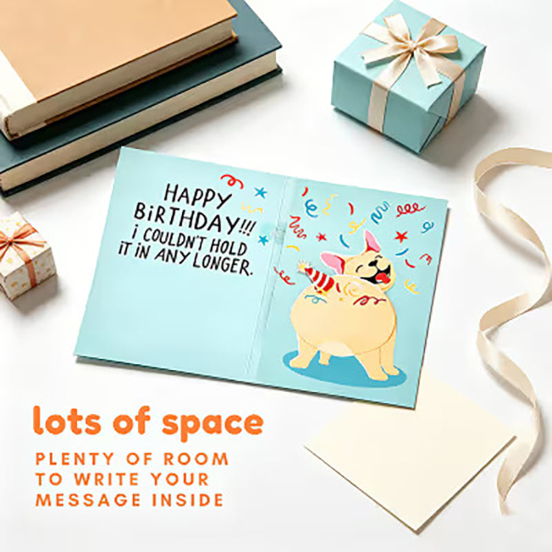 Farting Dog Prank Birthday Card