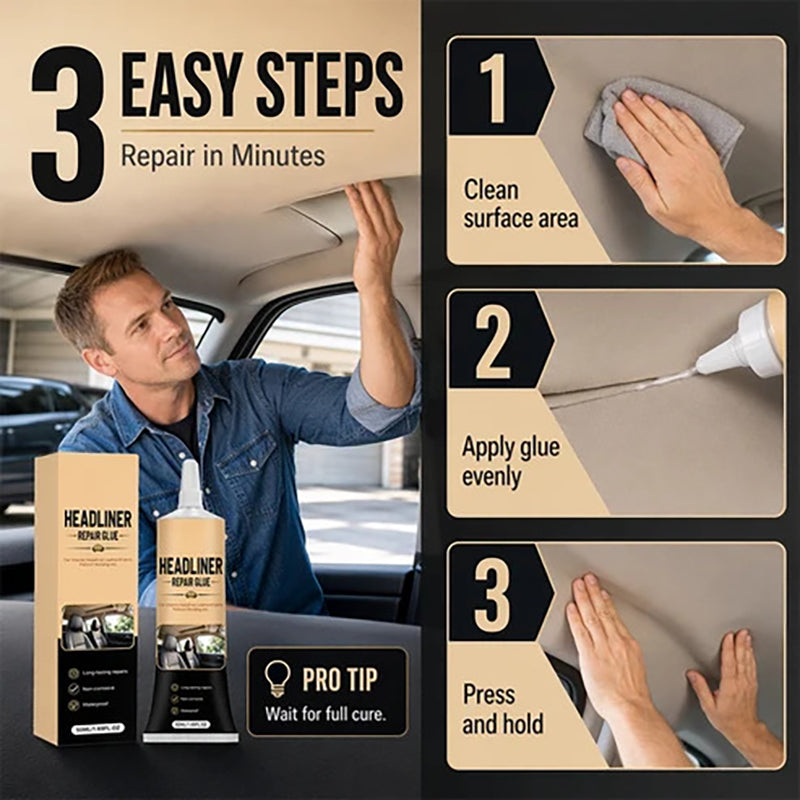 Car Headliner Repair Adhesive – Buy One, Get One Free (Pack of 2)