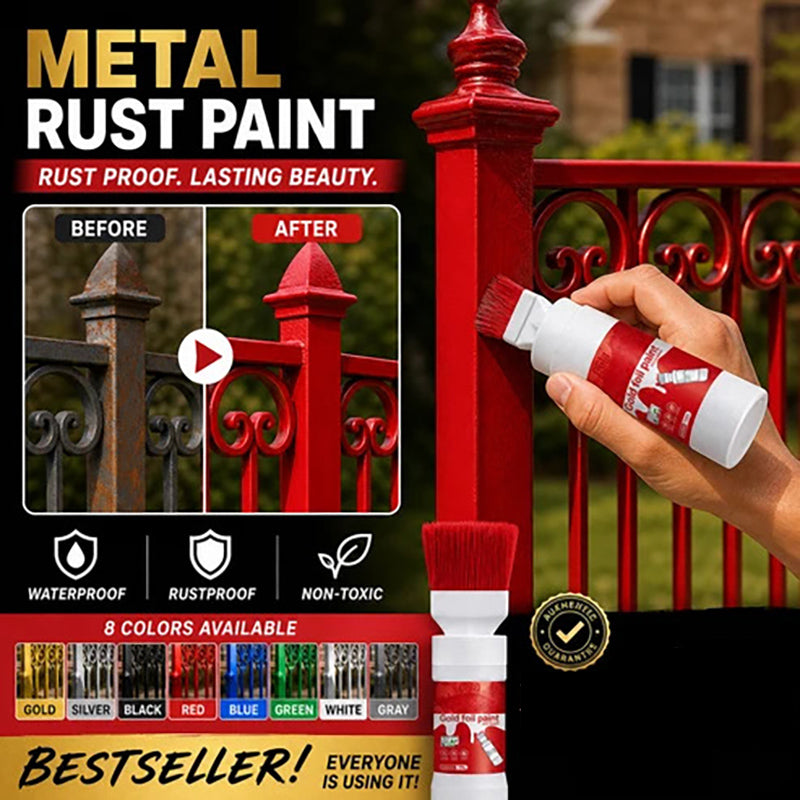Metallic Spray Paint With Brush
