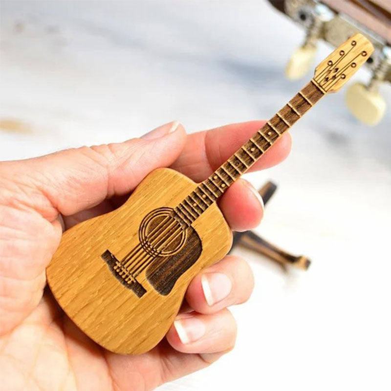 Acoustic Guitar Wooden Pick Box