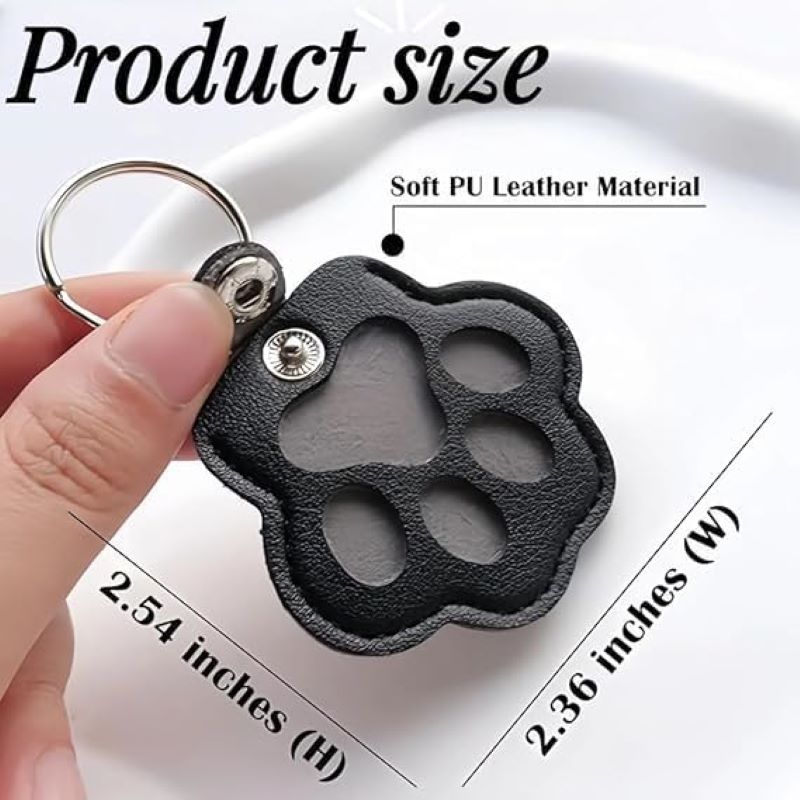 🐾Pet Paw Shaped Leather Keychain