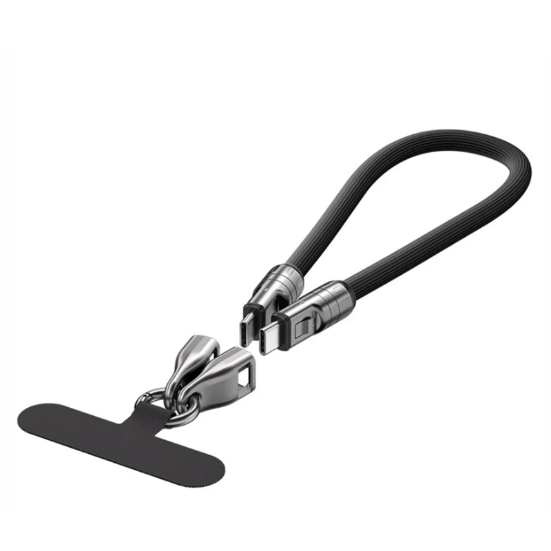 Two-in-one fast charging data cable mobile phone lanyard