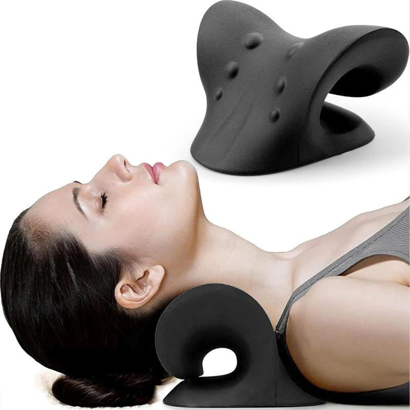 C-shaped cervical massage pillow