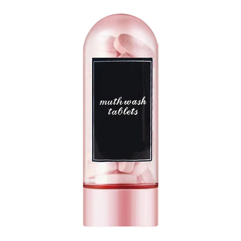 Portable chewable toothpaste tablets