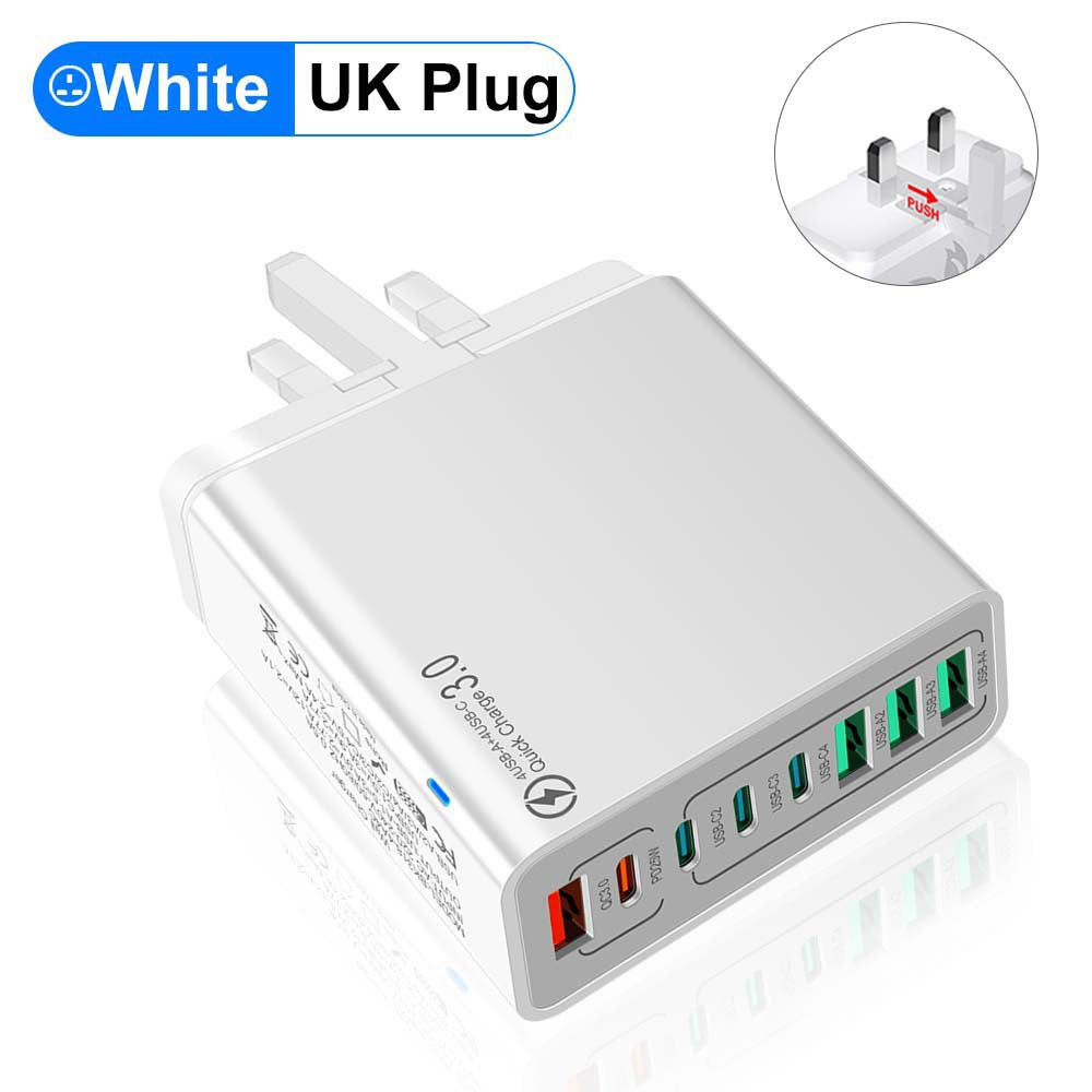 8 in 1 waterproof port USB fast charger