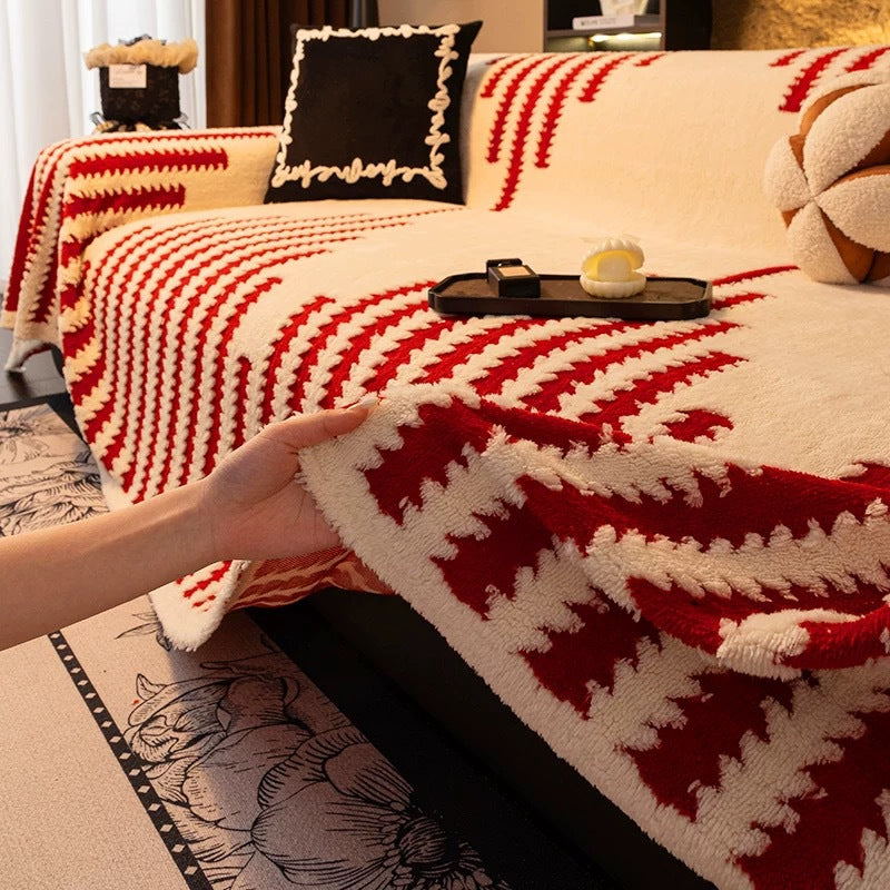 Soft, non-slip plush sofa cover β for maximum comfort ππ