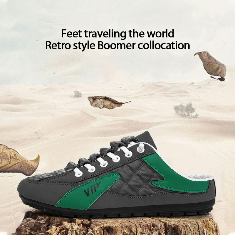 Men's open instep sneakers