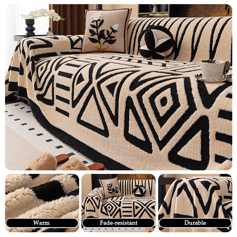Soft, non-slip plush sofa cover β for maximum comfort ππ