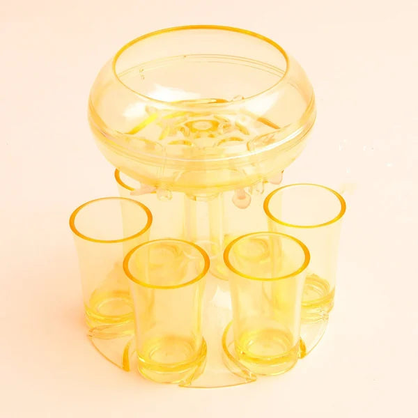 Dispenser and holder for 6 liqueur glasses