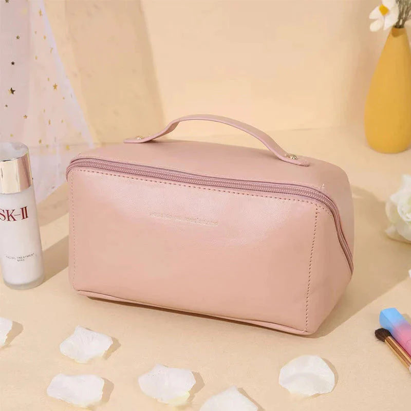Large capacity makeup bag for travel