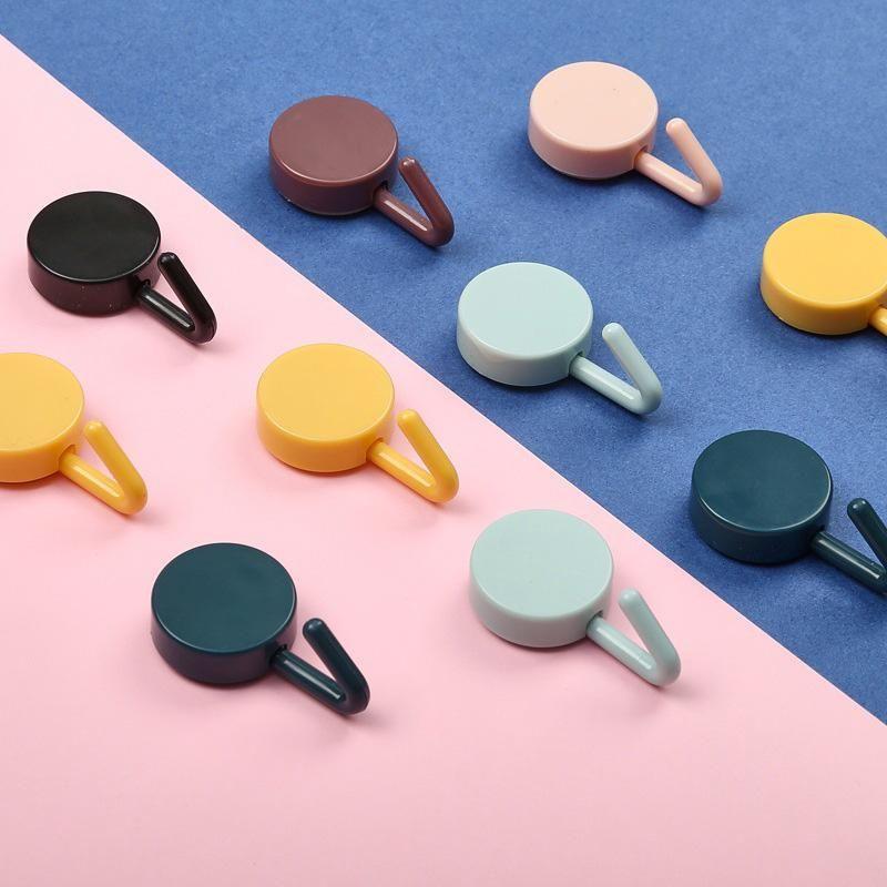 Colored adhesive hooks