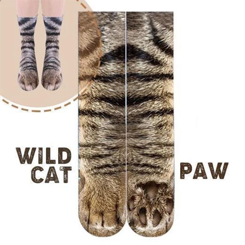 Flurry 3D Animal Paw Socks